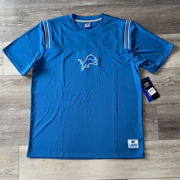 NFL Detroit Lions Blue Jersey Shirt - Picture 1 of 4